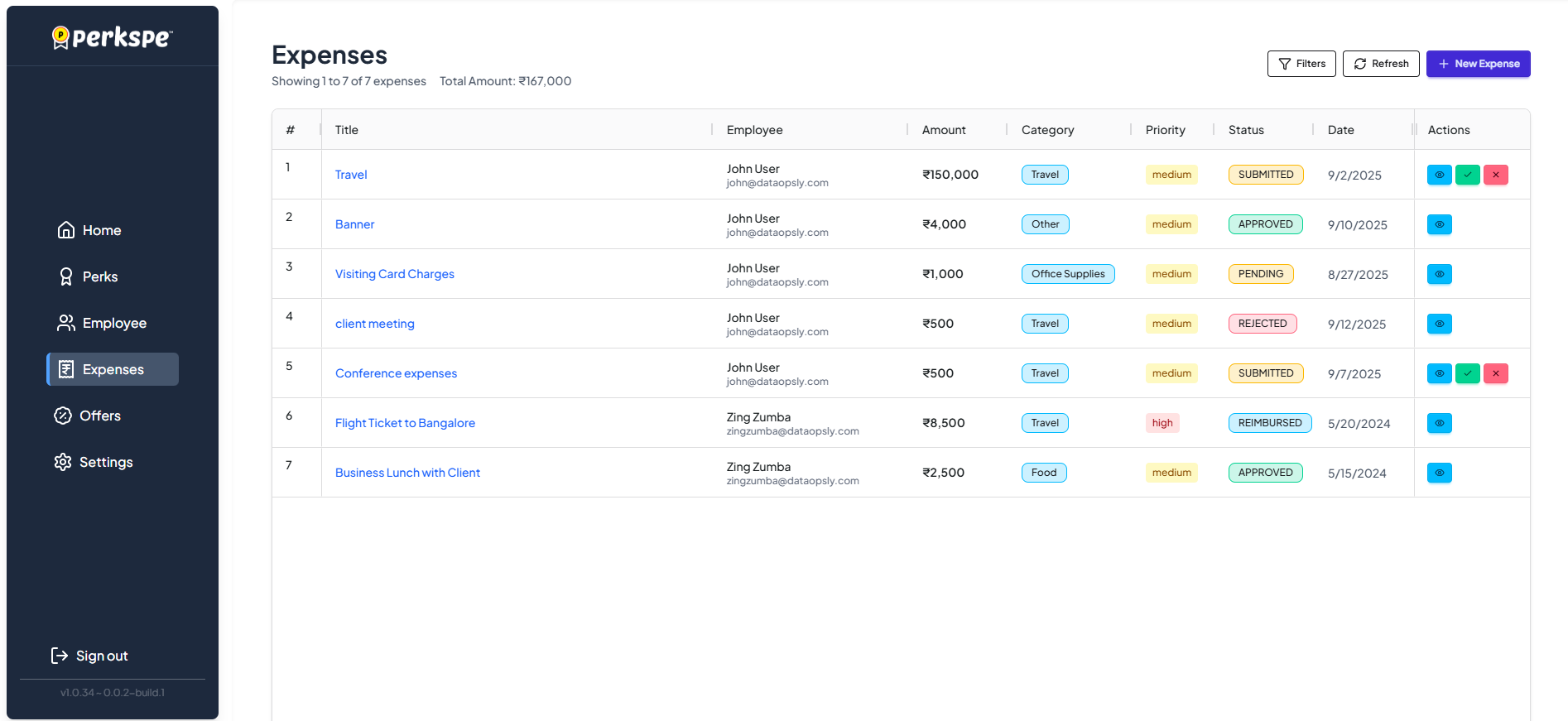 Expenses add