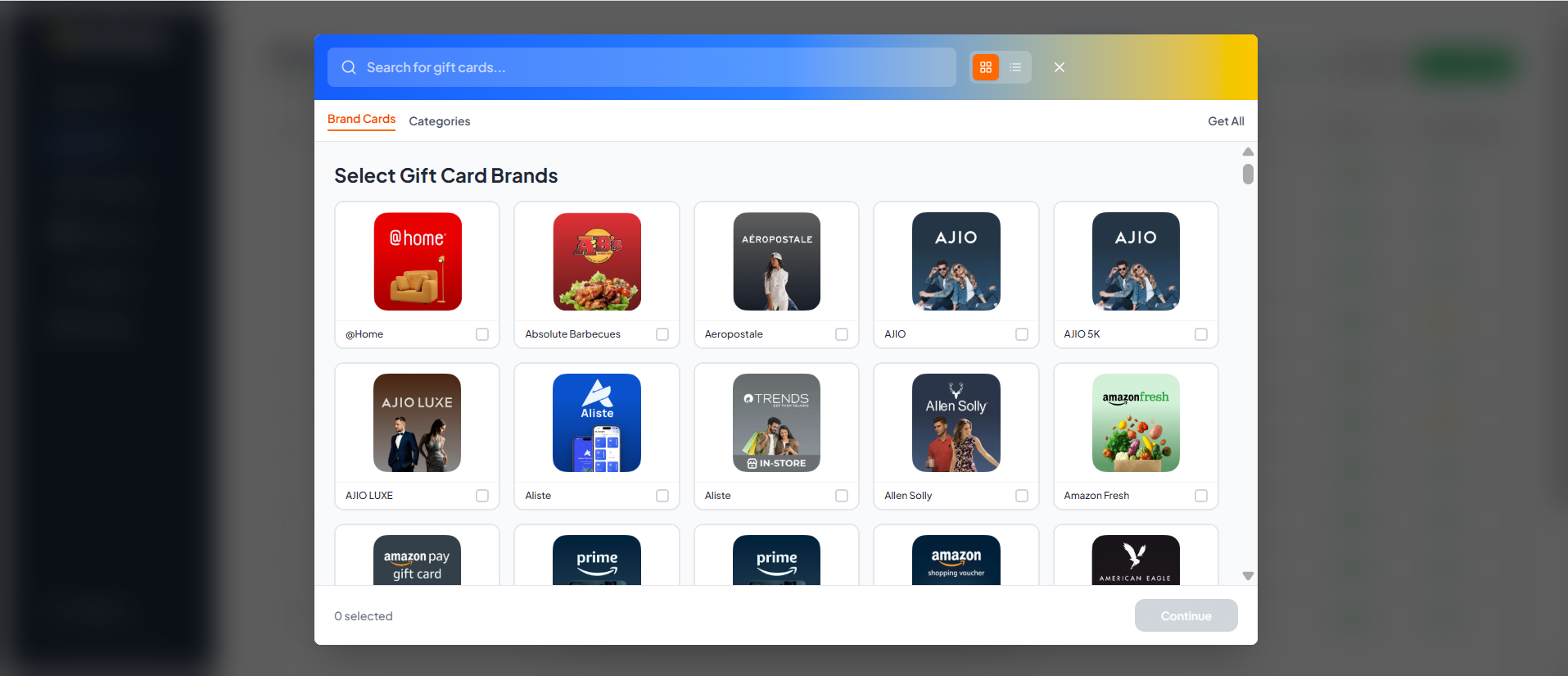 Marketplace Categories